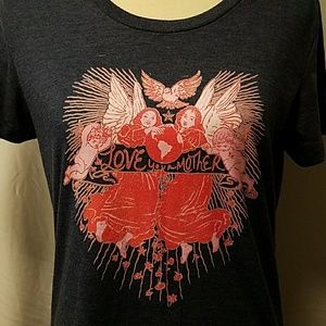 Love Your Mother angel tee, organic cotton blend